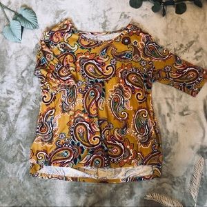 Terra & Sky Paisley Top